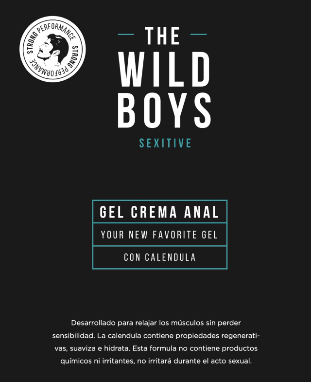Gel crema anal The Wild Boys con calendula