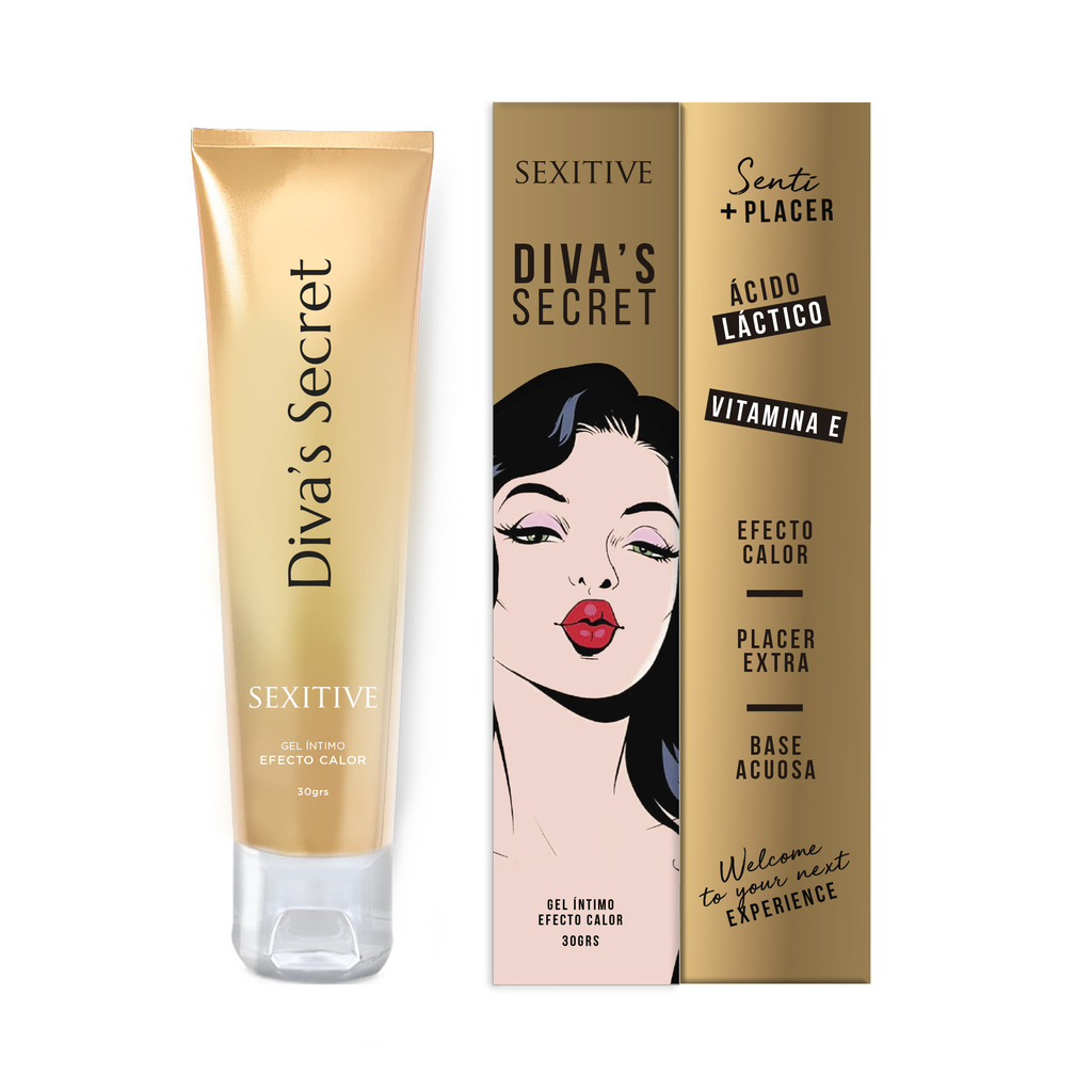 Gel íntimo Diva´s Secret - Efecto Calor- Base acuosa