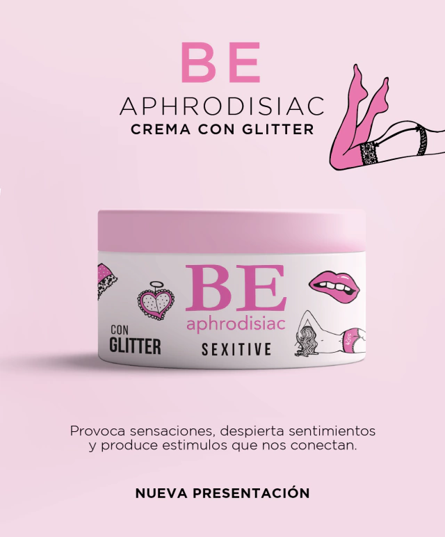 Crema Perfumada Be Aphrodisiac! Con Glitter